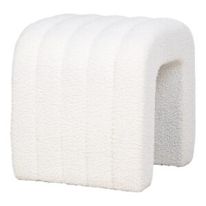 Colma Pouf - Pouf, Bouclé, weiß, 41x36,5 cm, HN1234 – Bild 4