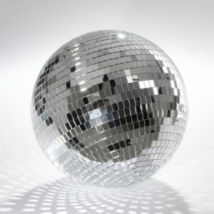 Weihnachts-Disco-Kugel – Ø25 cm – Silber – Bild 3