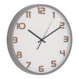 Greenwich Wall Clock - Wanduhr, grau, geräuschloses Uhrwerk, rund, ø35 cm – Bild 2