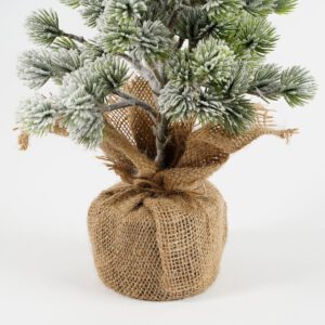 Künstlicher Weihnachtsbaum aus Jute – H55 x Ø25 cm – Grün gefrostet – Bild 5