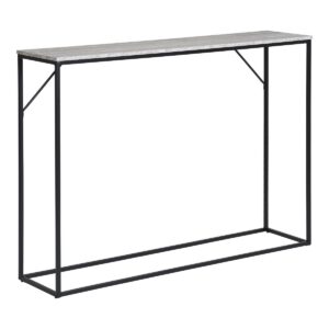 Vita Konsolentisch – Travertin-Optik, schwarz, 110 x 26 x 80 cm – Bild 3