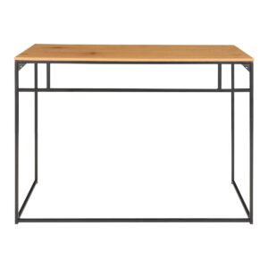 Vita Schreibtisch - Eichenoptik, schwarz, 100x45x75cm – Bild 6