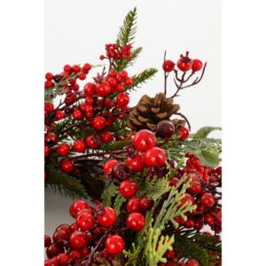 Barney Weihnachtskranz - Ø50 cm - Grün, Rot – Bild 2