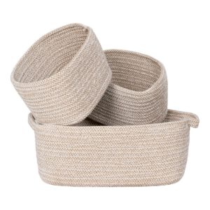 Teixo Basket - Korb, Baumwolle, Beige, 3er-Set – Bild 2