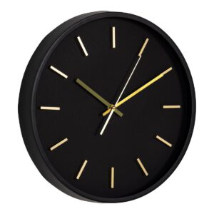 Camden Wall Clock - Wanduhr, schwarz, geräuschloses Uhrwerk, rund, ø35 cm – Bild 2