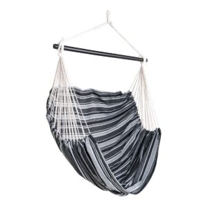 Lamia Hammock Chair – Hängemattenstuhl, Polyester/Baumwolle, Lärche, schwarz/grau/weiß – Bild 4