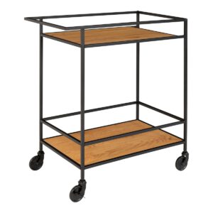 Vita Barwagen - Eichenoptik, schwarz, 68x40x79cm – Bild 3