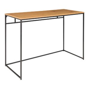 Vita Schreibtisch - Eichenoptik, schwarz, 100x45x75cm – Bild 3