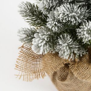 Künstlicher Weihnachtsbaum aus Jute – H60 x Ø30 cm – Grün gefrostet – Bild 3