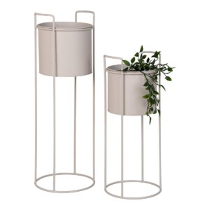 Rabo Flower Stand - Blumenständer, Stahl, Sand, 2er-Set – Bild 5