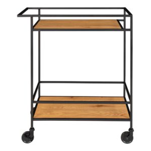 Vita Barwagen - Eichenoptik, schwarz, 68x40x79cm – Bild 5