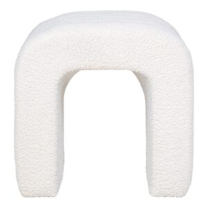 Colma Pouf - Pouf, Bouclé, weiß, 41x36,5 cm, HN1234 – Bild 3