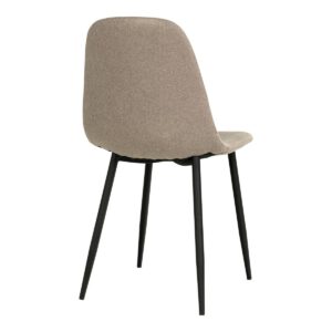 Stockholm Dining Chair – Esszimmerstuhl, Stein mit schwarzen Beinen, HN1231 – 2er-Set – Bild 4