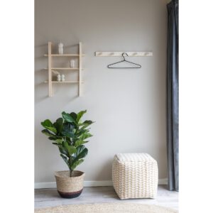 Abano Garderobe - Garderobenständer, Pappel, Natur, L:70 cm – Bild 2