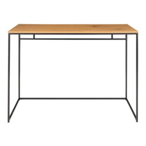 Vita Schreibtisch - Eichenoptik, schwarz, 100x45x75cm – Bild 5