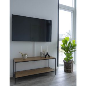 Vita TV-Ständer – Eichenoptik, Stahl, 100 x 36 x 45 cm – Bild 2