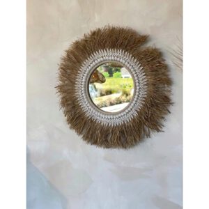 Der Raffia Ginger Mirror - Natürlich – Bild 2