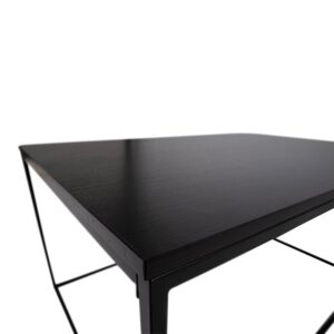 Vita Couchtisch - Schwarz, Stahl, 60x90x45cm – Bild 6