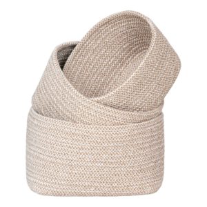 Cadima Basket - Korb, Baumwolle, Beige, 3er-Set – Bild 4