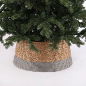 Weihnachtsbaumrock – H26 x Ø58 cm – Seegras – Grau – Bild 3