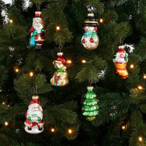 Weihnachtsschmuck - Set 6 Stück - Glas - Grün – Bild 2