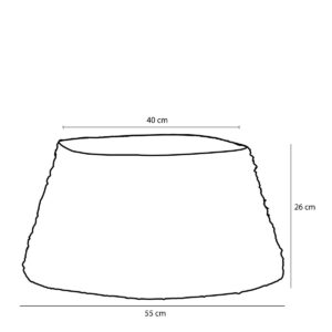 Weihnachtsbaumkorb – H26 x Ø55 cm – Weidenzweige – Braun – Bild 5