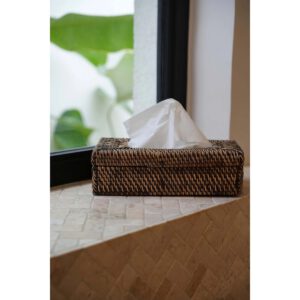 Die klassische Taschentuchbox aus Rattan – Naturbraun – Bild 2