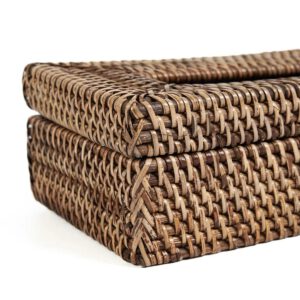 Die klassische Taschentuchbox aus Rattan – Naturbraun – Bild 4